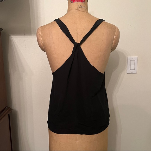 Black Silk Slinky Racerback Tank Top - Picture 1 of 6